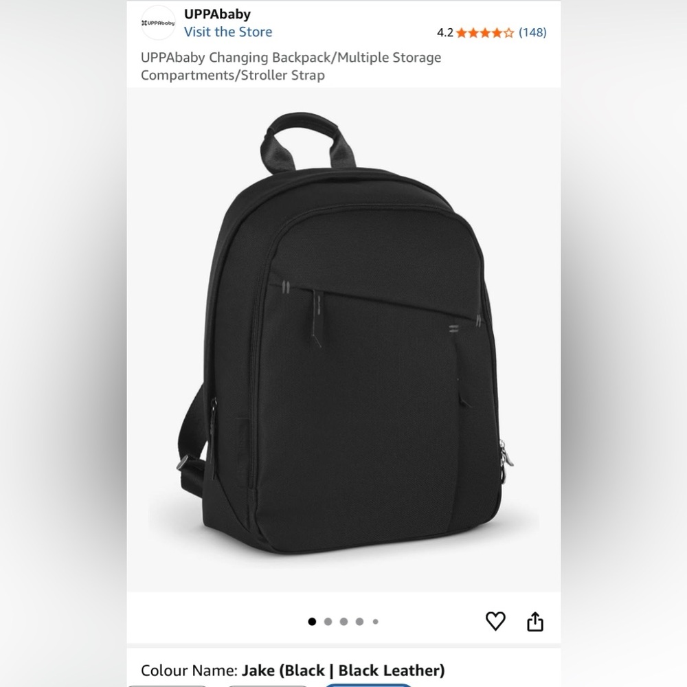 NWOT - Uppababy Diaper Backpack (V1, Jake)